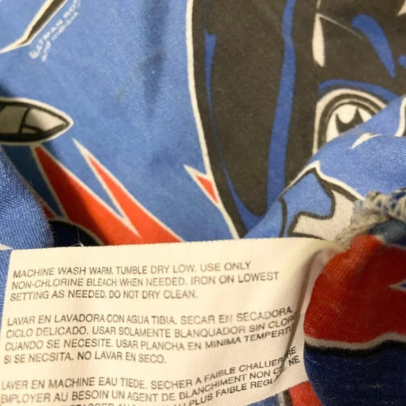 1996 DC Comics Batman and Robin Mr Freeze Twin Fitted Sheet 75x44  Bibb Company - Picture 8 of 16